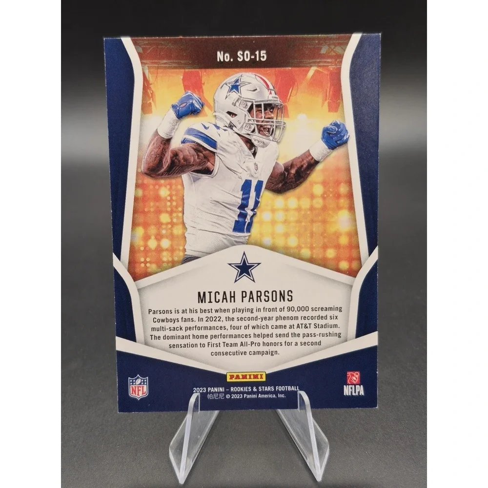 2023 Panini Rookies & Stars Micah Parsons #SO-15 Standing Ovation Green /25 SP